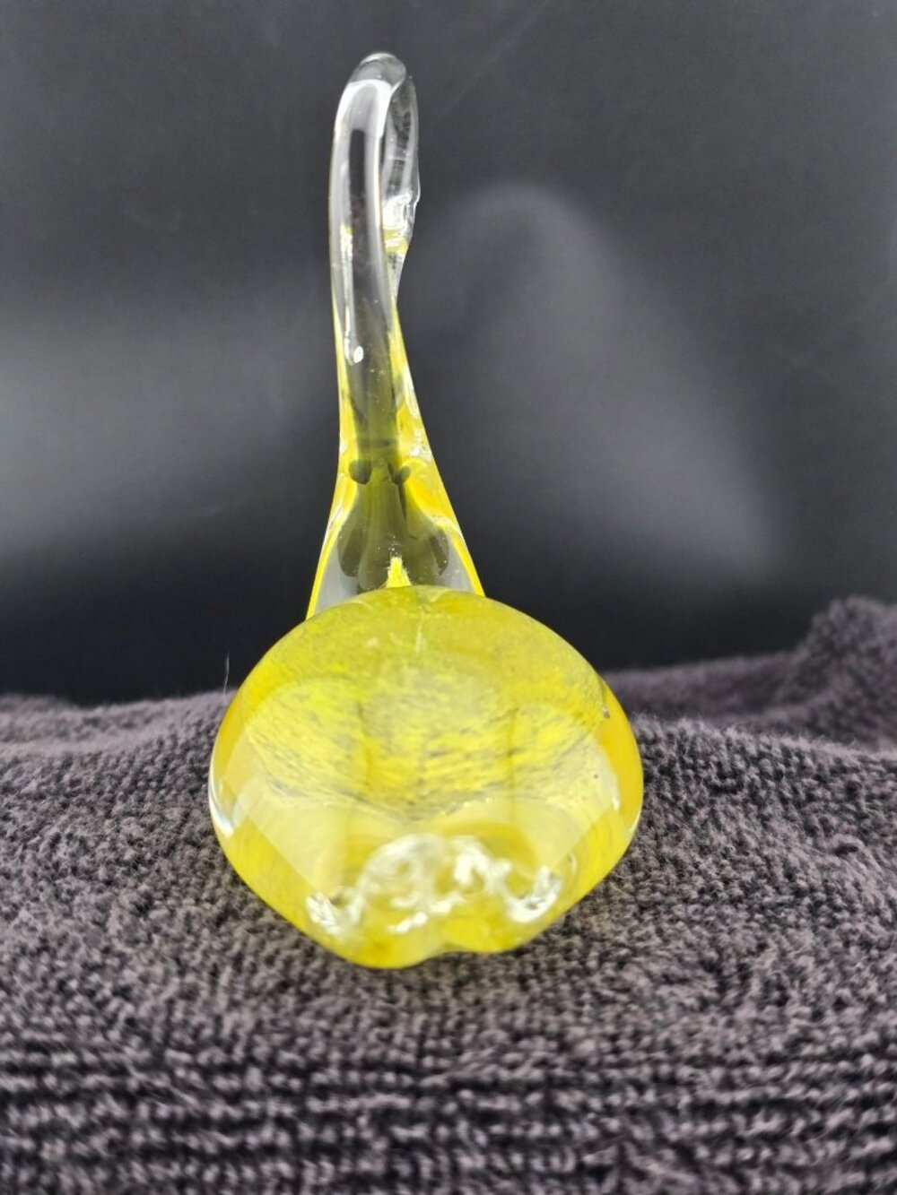 Ekenas Sweden Yellow Art Glass Swan Figurine Handblown Elegant Collectible - Picture 11 of 15